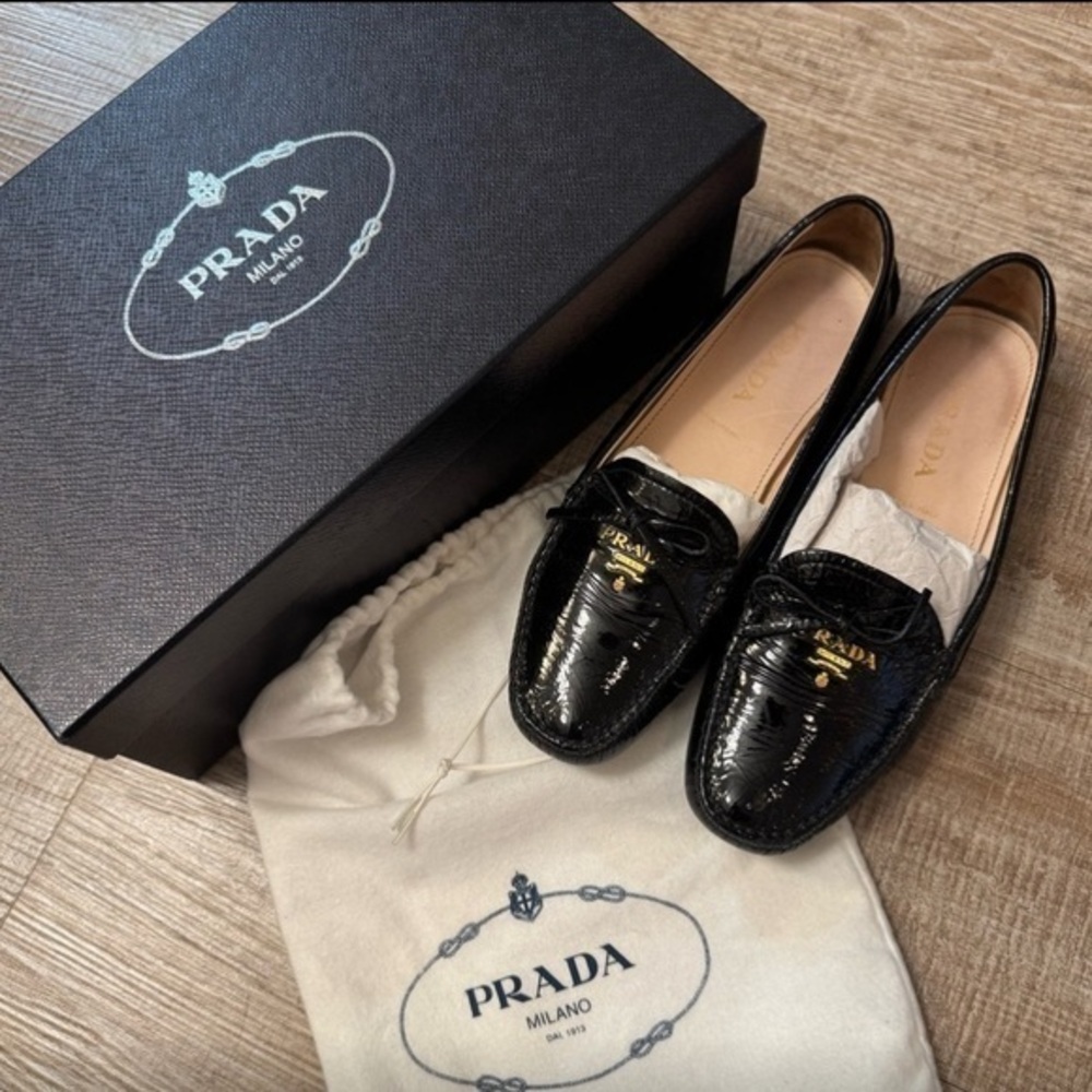 Prada Black Loafers
